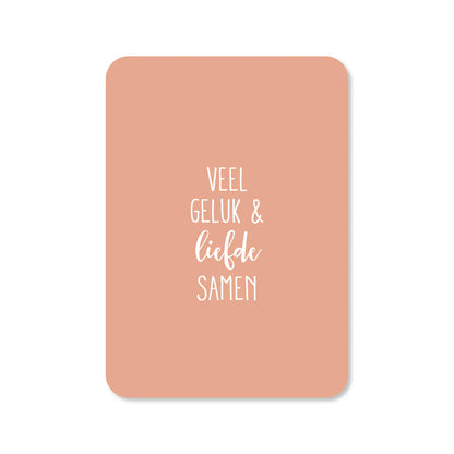 Kaartje Veel geluk en liefde