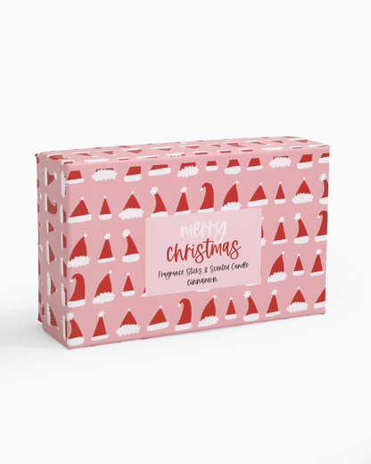 Giftbox kerst kaars & geurstokjes