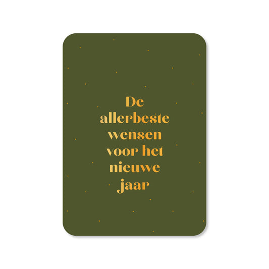 Kaartje De allerbeste wensen