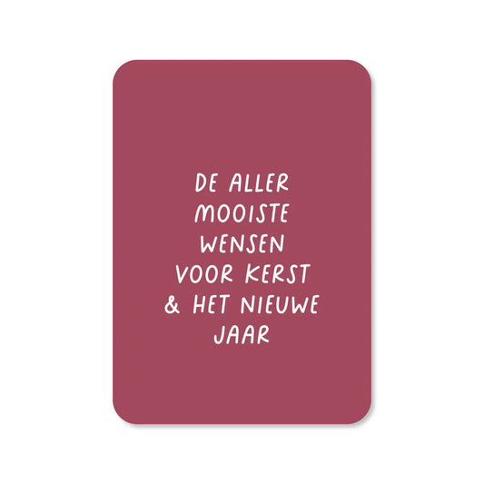 Kaartje De allermooiste wensen