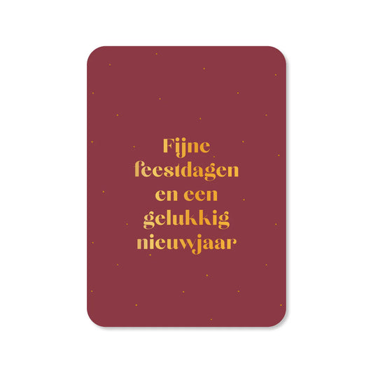 Kaartje Fijne feestdagen