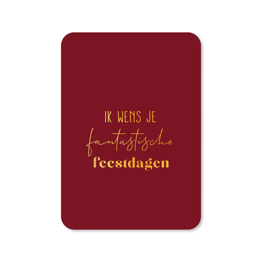 Kaartje Fantastische feestdagen