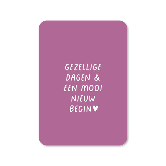 Kaartje Gezellige dagen