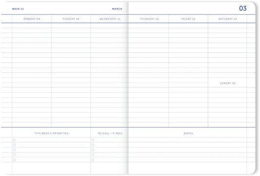 Schoolagenda 25/26 A4 Blauw