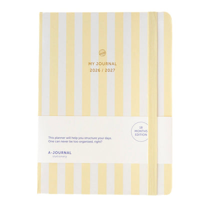 Schoolagenda 26/27 Stripes Vanille