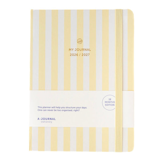 Schoolagenda 26/27 Stripes Vanille