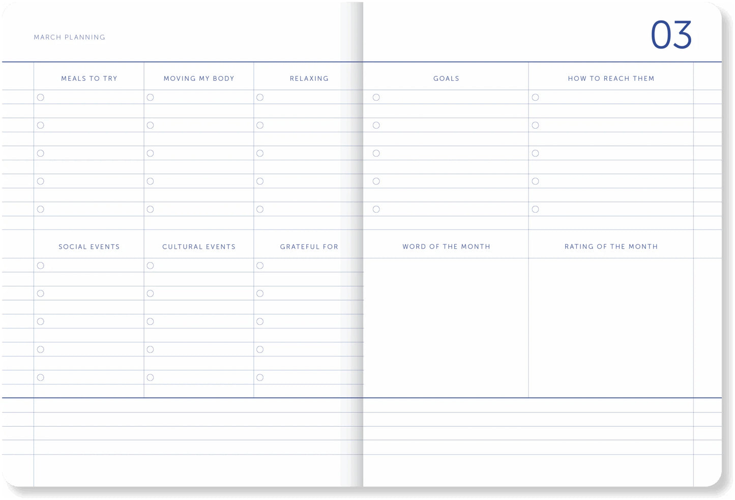Schoolagenda 26/27 Stripes Blue Bordeaux