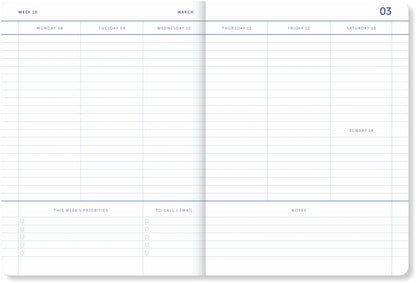 Schoolagenda 26/27 Stripes Pink