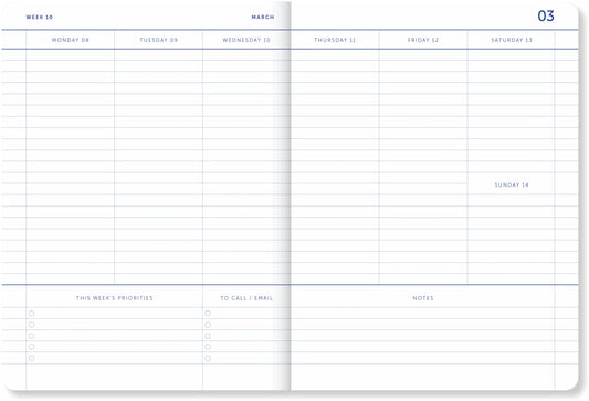 Schoolagenda 26/27 Stripes Pink