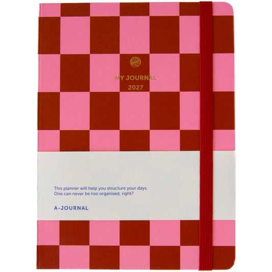 A-Journal Pink Checkered