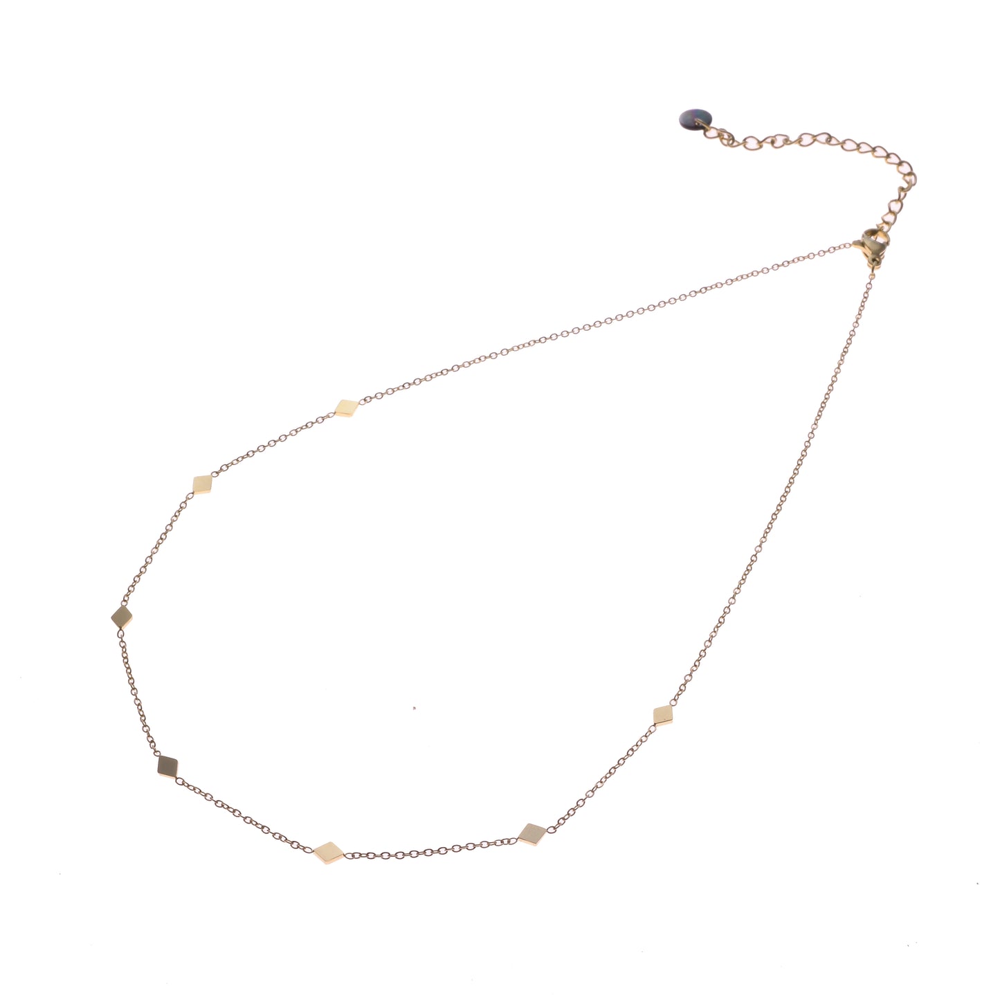 Ketting Small Diamond shapes goud