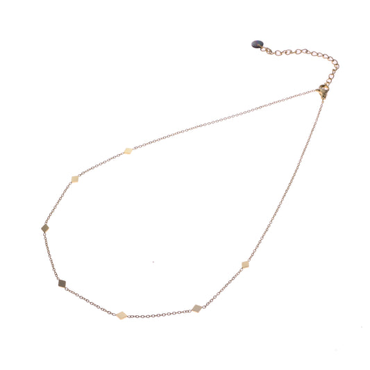 Ketting Small Diamond shapes goud
