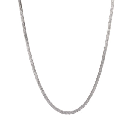 Ketting Flat link zilver