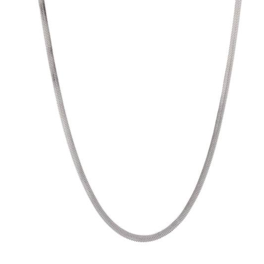 Ketting Flat link zilver