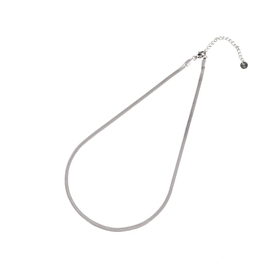 Ketting Flat link zilver