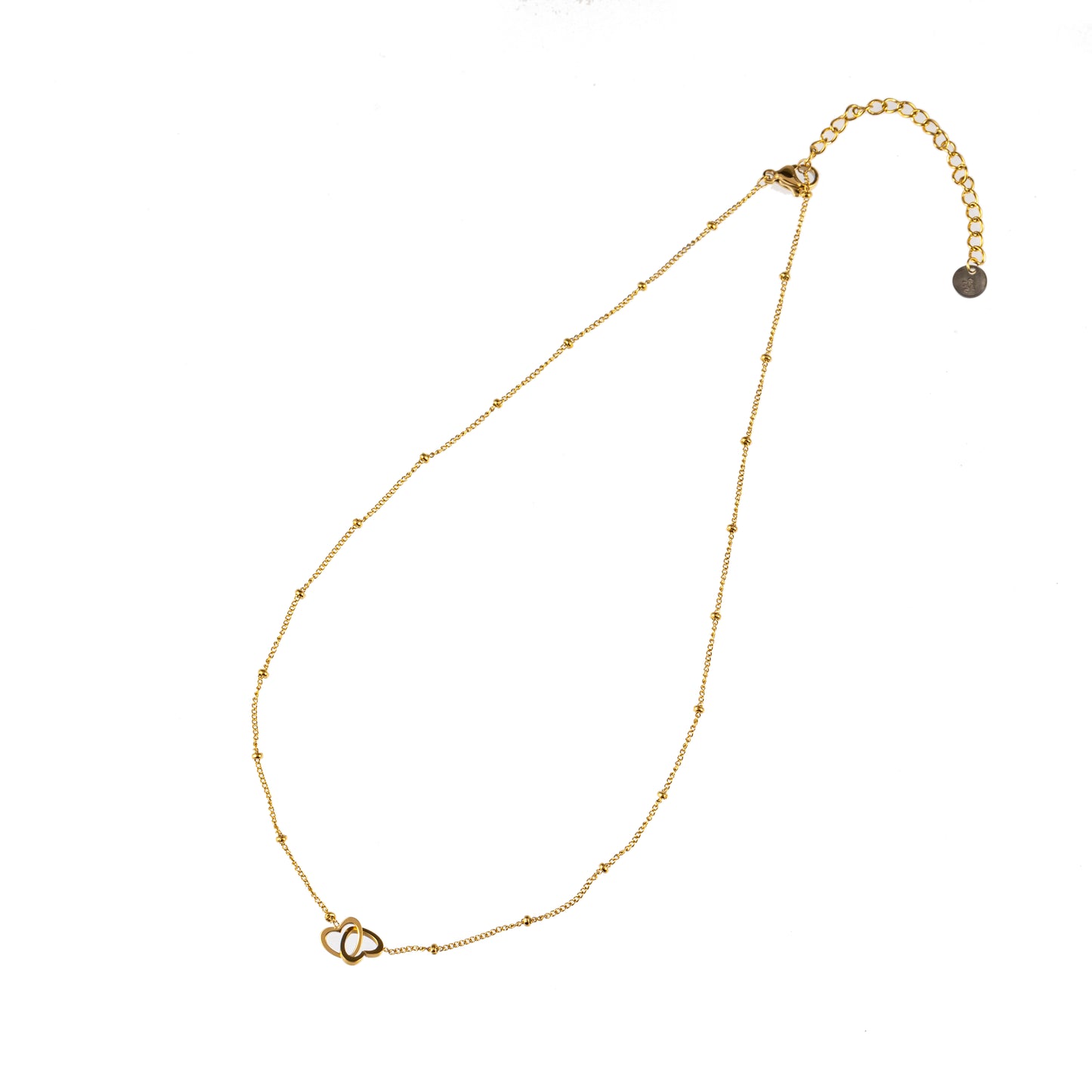 Ketting Double Heart goud