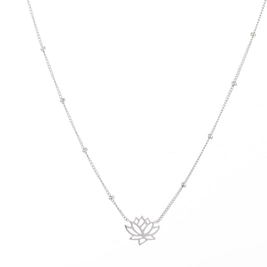Ketting Lotus zilver