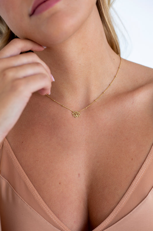 Ketting Lotus goud