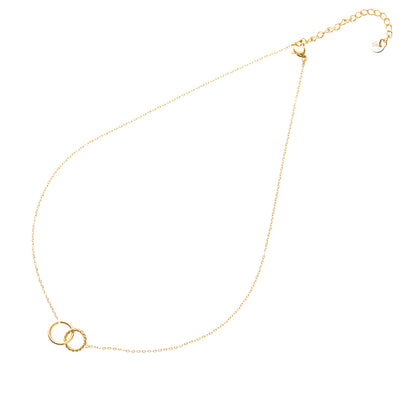 Ketting Double Hoop goud