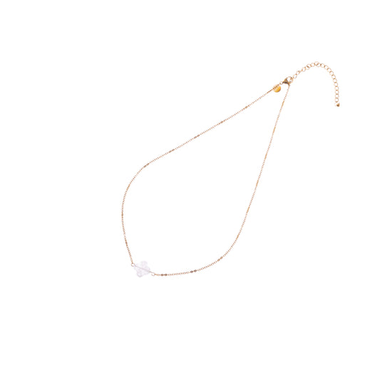 Ketting Stone Clover goud