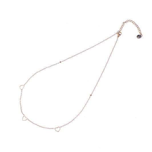 Ketting 3 Hearts goud