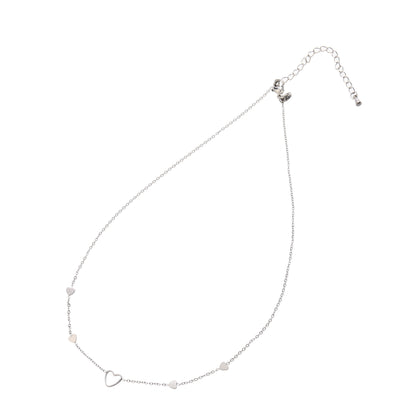 Ketting Fine Hearts zilver