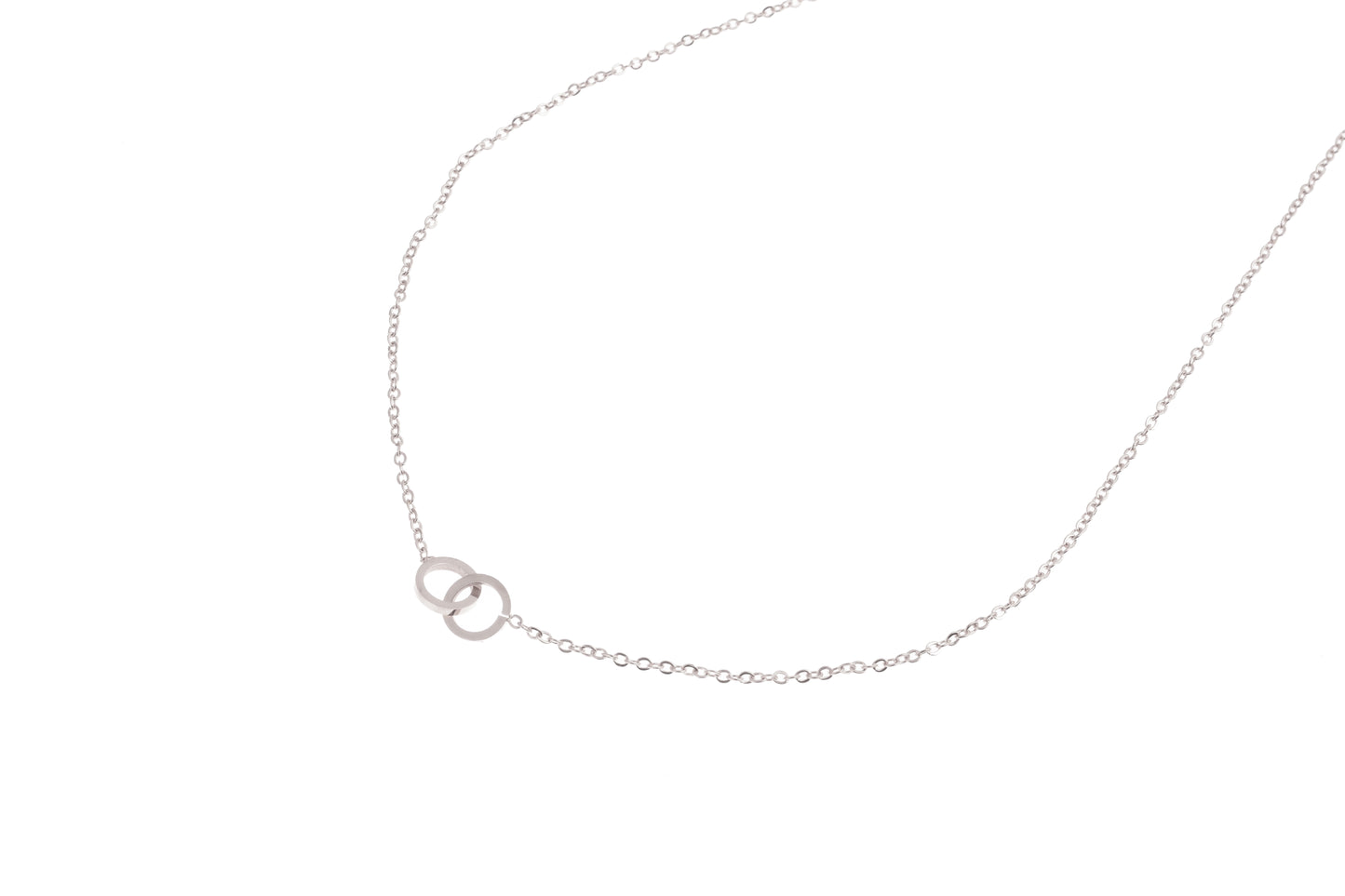 Ketting Double Circle zilver