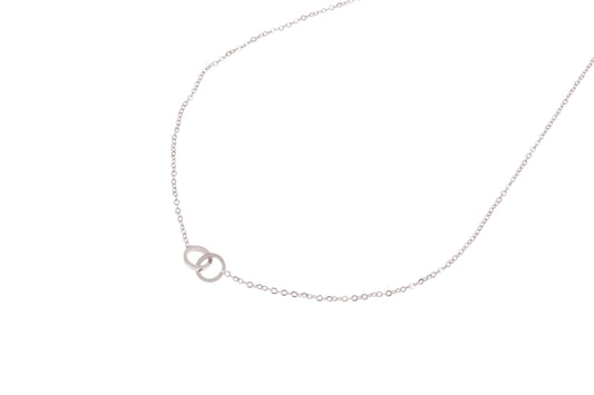 Ketting Double Circle zilver