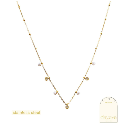 Ketting Pearls & Stones