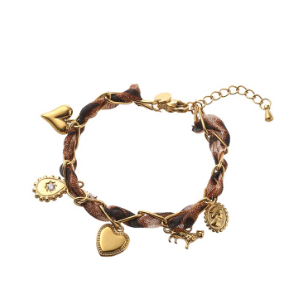 Armbandje Leopard Pendants