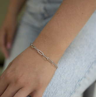 Armband Chain Link zilver