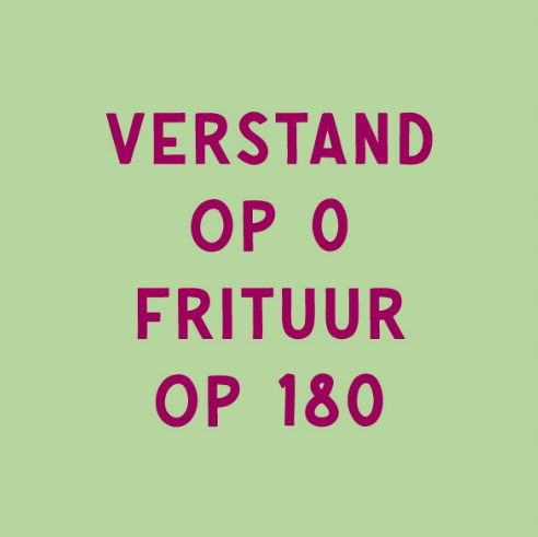 Magneettegeltje Frituur op 180