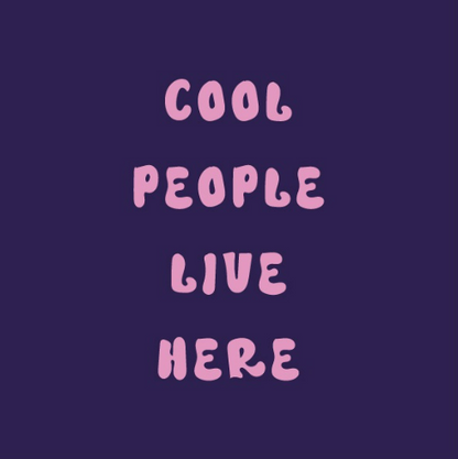 Magneettegeltje Cool People