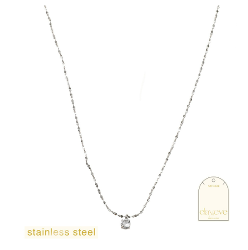 Ketting Stone zilver
