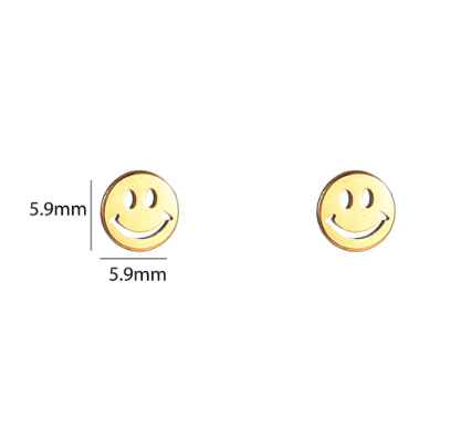 Oorbellen Smiley Stud