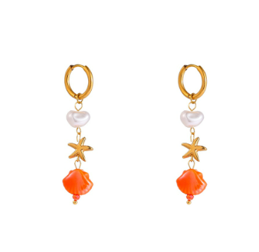Oorbellen Stone Shell