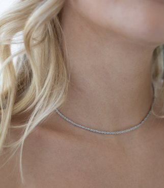 Ketting Twisted zilver