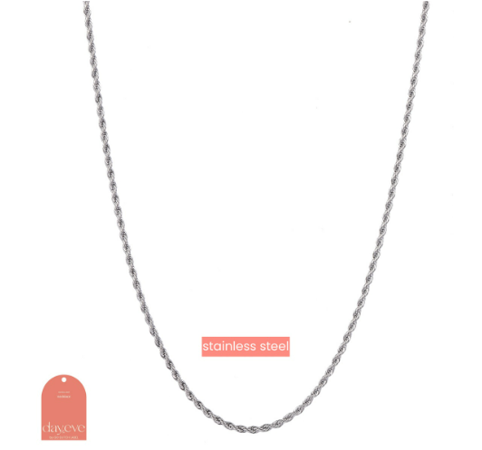 Ketting Twisted zilver