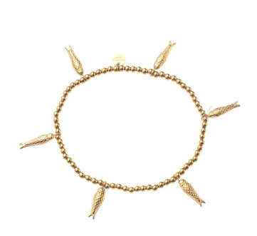 Armbandje Little Fish goud
