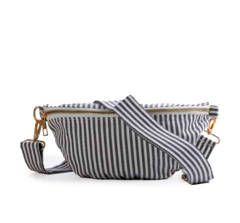 Striped Crossbody Bag