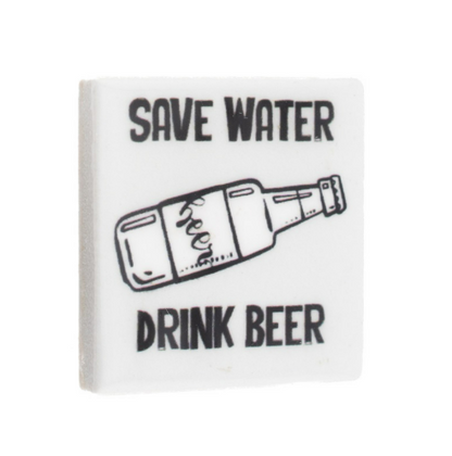 Magneettegeltje Drink beer