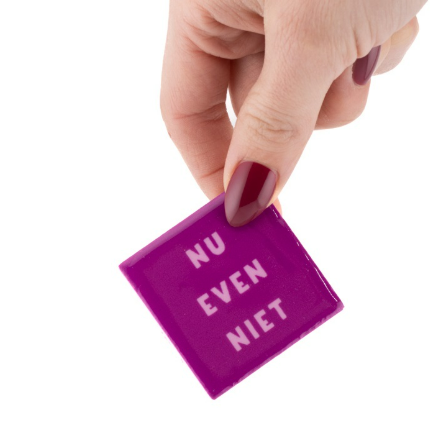 Magneettegeltje Nu even niet