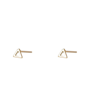 Oorbellen Open Triangle goud