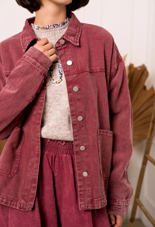 Bordeaux jeansvest