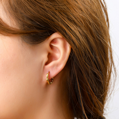 Oorbellen Hammered Hoop