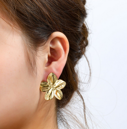 Oorbellen Full Flower 33mm