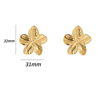 Oorbellen Full Flower 33mm