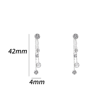 Oorbellen Hammered Rounds zilver