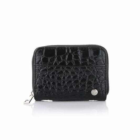 Portemonnee zwart croco