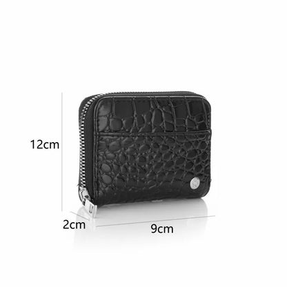 Portemonnee zwart croco